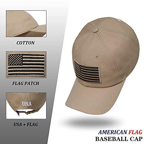 Image of American Flag Hat, Adjustable Fit USA Baseball Cap for Men Women, Dad Hats, Outdoor Ball Caps for Casual Wear