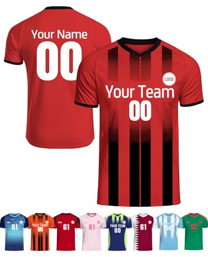 Custom Soccer Jersey Personalized Name Number