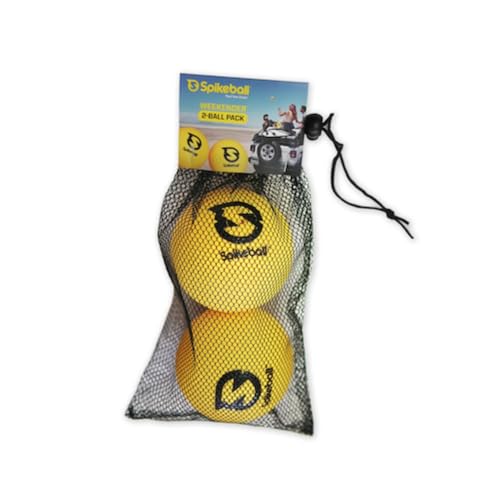 Spikeball Weekender - Juego de 2 bolas de repuesto, material antideslizante de alta calidad para un mayor control, color amarillo brillante