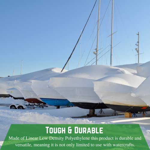 Farm Plastic Supply SW223 Polyethylene Plastic Shrink Wrap - 7 Mil (17' X 25') - Boat Shrink Film thumb #4