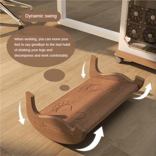 Reposapiés de madera multifuncional, altamente ergonómico, antideslizante, para uso en la oficina, silla enana, mejora la comodidad y la relajación, adecuado para apoyar el uso de escritorio de