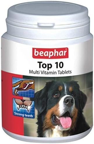 Bephar Top 10 Best Multivitamin Tablets for Dogs by Pawsitively Pet Care - 160 Tabs (Pack of 2(320 Tabs))