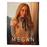 M3GAN Doll Halloween Horror Throw Blanket, Super Soft Cozy Plush Bedding, 46 in x 60 in, (Officially Licensed Product) by Franco