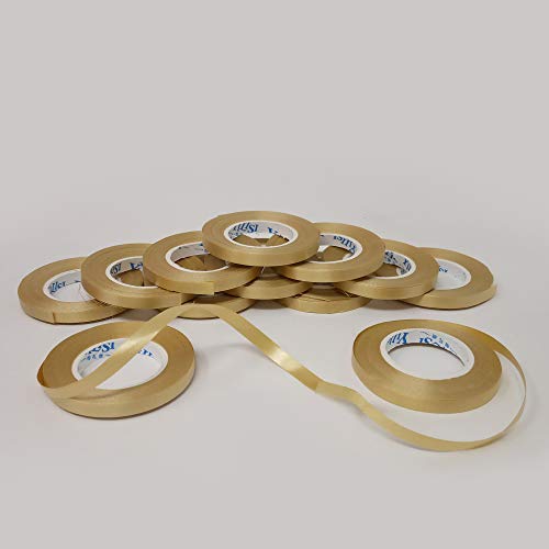 Image of AMFIN Curling Ribbons for Balloons,Multicolor Ribbons for Decoration - Multi (Pack 12) & AMFIN Curling Ribbons for Balloons - Golden (Pack 12)