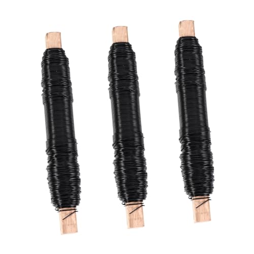 NULYLU Flower Arranging Bundle Wires 3pcs Metal Paint Wires Slightly Flexible for Flower Making for Gardening Projects