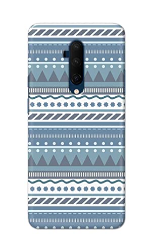 Image of Printed Hard Back Cover Case for OnePlus 7T Pro | OnePlus 7 Pro Back Cover (Seamless Geometric Tribal Pattern) -1803