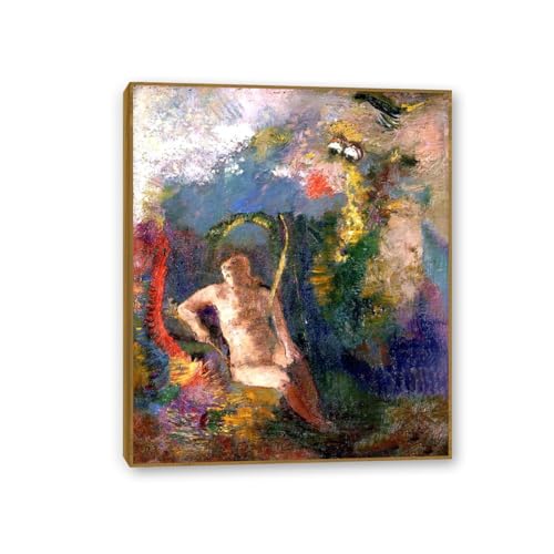 Poster Odilon Redon Toile 50x40cm pour Habiller un Mur Vide de Chambre