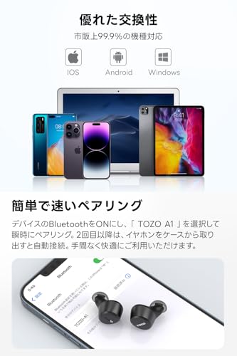 TOZO A1 カナル型ワイヤレスイヤホン