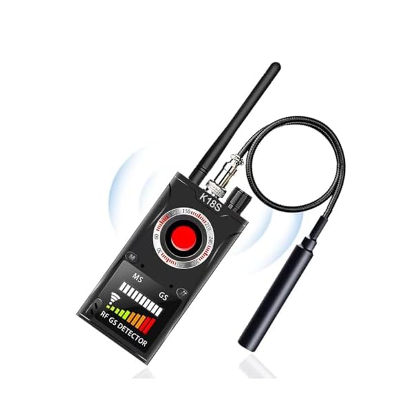 LUVISEE Hidden Camera Detector Anti Spy RF Signal Detector Bug Detector, Camera Finder Scanner, GPS Tracker Detector, Protect Privacy Counter Surveillance Equipment New Intelligent Infrared Detection