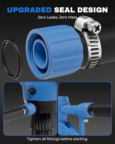 Image of Electric Drum Barrel Pump with DEF-Resistant 3 /4 inch Hose, 120V AC /12V DC, 2-Inch Bung Adapter, 5 GPM, 55 Gallon Drum Pump for DEF, Diesel & Antifreeze