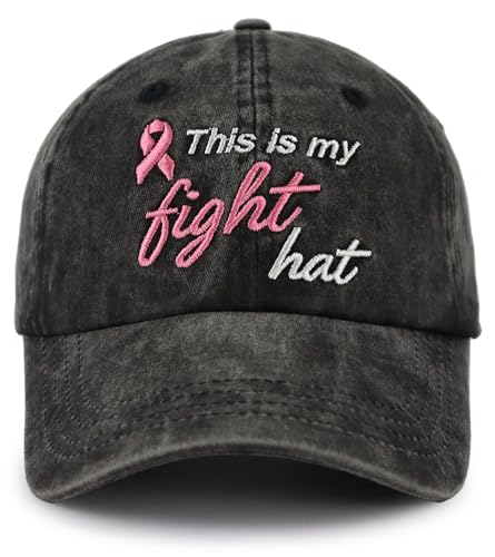 Tohheasp Breast Cancer Gifts for Woman Man Breast Cancer Awareness Accessories Hats Pink Ribbon Baseball Cap Christmas Birthday Gift for Women Men Dad Mom