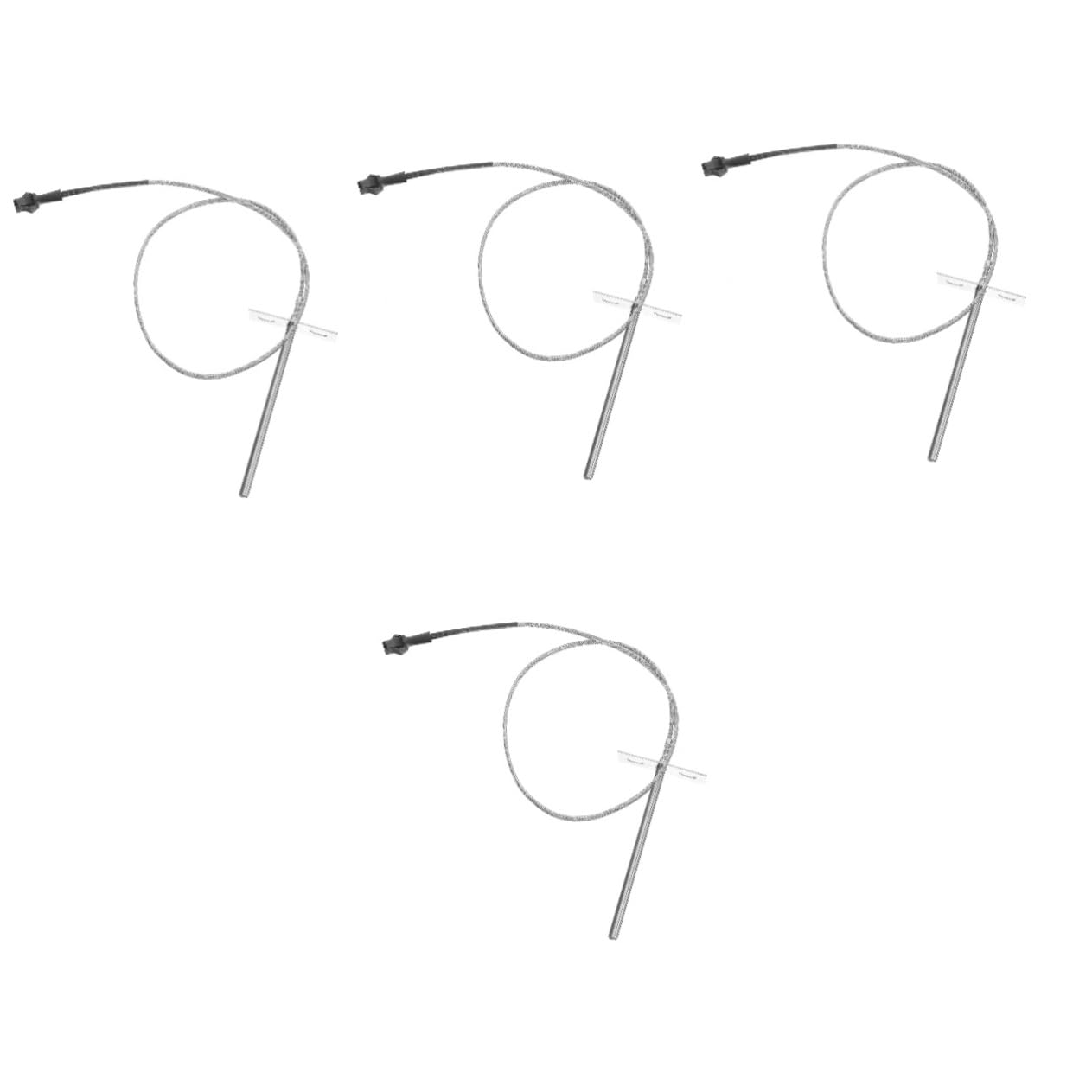 BESPORTBLE 4sets Grilling Thermometer BBQ Thermometer for Grill Temperature Gauge for Grill