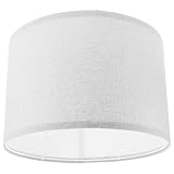 SHERCHPRY Drum Lampshade, Cloth Lampshade, E27 Base Detachable Vintage Lamp Shade for Floor Light Ta