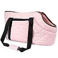 proudpet Quilted Pet Carrier Small Dog Handbag Cat Carry Bag (Pink)