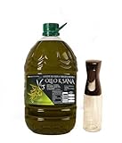 OLEO KSANA Aceite de Oliva Virgen Extra 5 Litros Nueva Cosecha Prensado en Frío Valencia Cooperativa Agrícola sin Mezclas ni Refinados 100% Gourmet Garrafa Familiar con Dosificador de Regalo