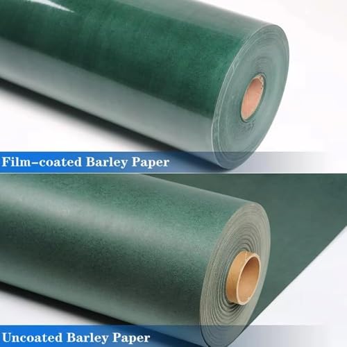 Papel de cebada de 8 cm aislante para batería junta de concha verde de 100 cm y 0.3 mm de grosor 3