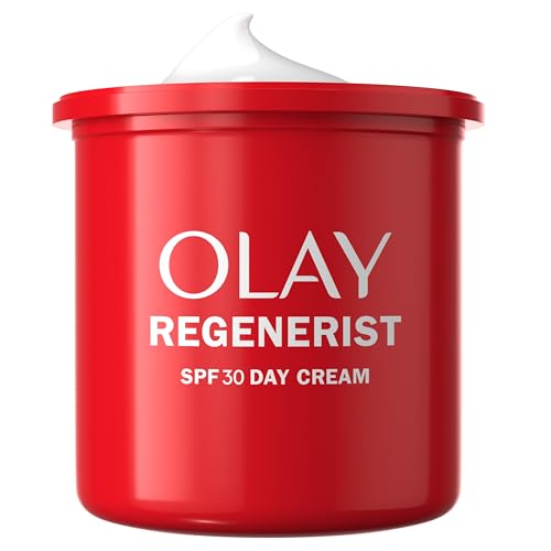 Olay Regenerist Crema Giorno Viso SPF30 Refill. Antirughe + Rassodante con protezione SPF30, Niacinamide e Peptidi Anti-Età. Rinnova, Rassoda e Idrata. Non unge 50ml