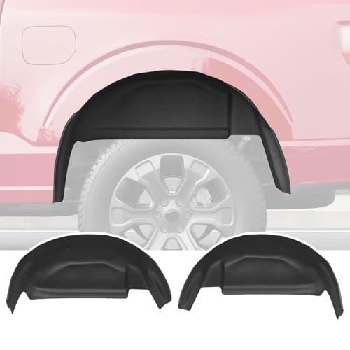 Xipoo Rear Wheel Well Guard Compatible with 2021-2025 Ford F150 Wheel Well Liner Tire Inner Fender Replacement for 2021-2025 Ford F-150 Accessories
