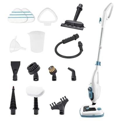 Foto di Di4 SteamClean Multi 12 ProMax, Lavapavimenti a Vapore Multifunzione 12 in 1, 1500W, Elimina 99,9% di Virus e Batteri, Scopa Vapore ECO, Steam Cleaner per tutta la casa, Pulitore Vetri, Pulisci Divano