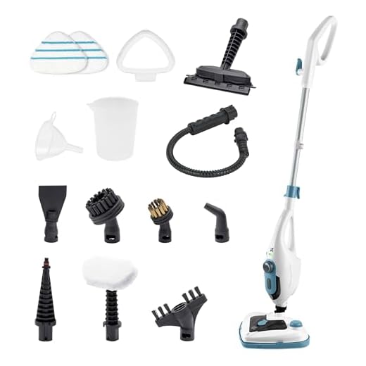 Di4 SteamClean Multi 12 ProMax, Lavapavimenti a Vapore Multifunzione 12 in 1, 1500W, Elimina 99,9% di Virus e Batteri, Scopa Vapore ECO, Steam Cleaner per tutta la casa, Pulitore Vetri, Pulisci Divano