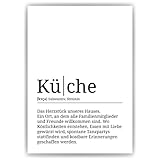 Küche Poster Definition - Haushalt Einzugsgeschenk - DIN A4