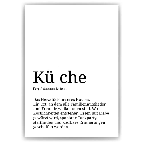 Küche Poster Definition - Haushalt Einzugsgeschenk - DIN A4