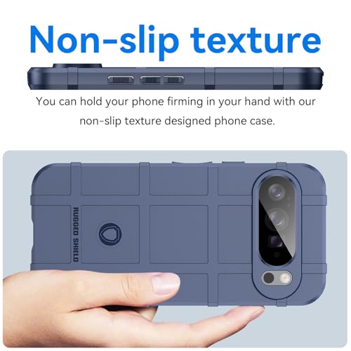 Coque Pixel 10 Pro XL antichoc militaire TPU bleu avec protection d'objectif - 4