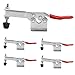 5 pack Hold Down Toggle Clamps Latch Antislip Red 201B Hand Tool 200Lbs Holding Capacity Antislip Horizontal Quick Release Heavy Duty Toggle Clamp Tool (201B)