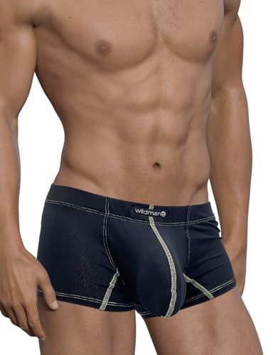 Wildmant Stitch Big Boy Pouch Boxer Brief - Yellow Medium