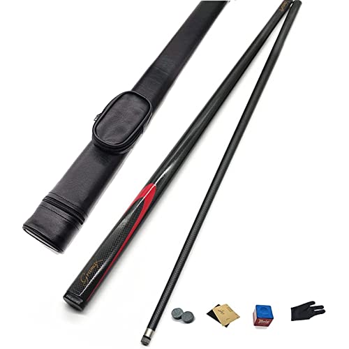 Taco de billar fibra carbono 57 pulg punta 9.5mm 18oz miniatura 1