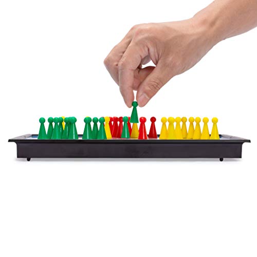 Yellow Mountain Imports Magnetic Chinese Checkers Halma Travel Set, 9.8 Inches - Folding, Portable Board Game Set #TOP1