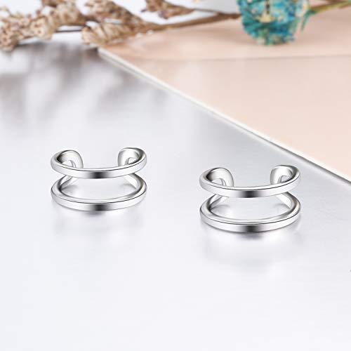 Yfn Ear Cuff Wrap Earrings 925 Sterling Silver Non Pierced Cartilage Earring For Women Jewelry Gifts #TOP4