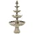Sunnydaze Grand Courtyard 80-Inch 4-Tier Outdoor Water Fountain - Large Outdoor Water Feature for Garden, Patio or Yard - Earth