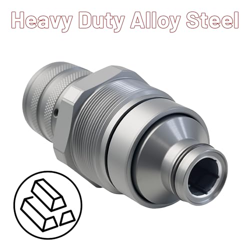 Image of Replacement for Kubota V1311-77150 Hydraulic Quick Coupler Cartridge,Female Flat Face 1 /2 inch Body ISO 16028, 5076 PSI,Fit for Skid Steer Cartridge Manifold