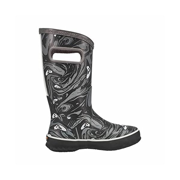 BOGS Boy's Rainboot Spooky Waterproof Rain Boot Grey/Multi 2 Medium US - Image 5