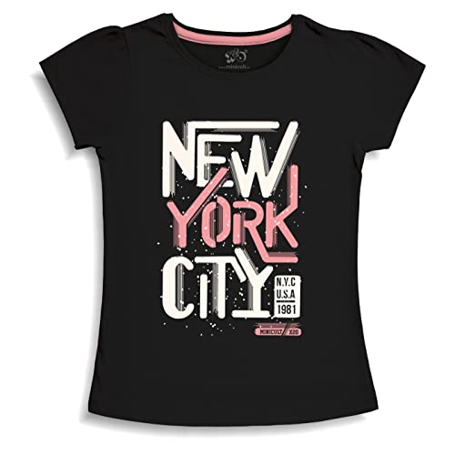 Image of X2O Girls Half sleeeves Cotton Tshirt with Cute Prints and Colorfull (Unicorn)(Pack of 1)