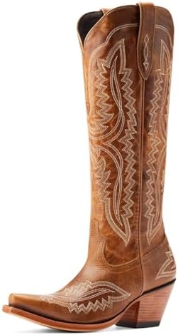 ARIAT womens Wms Casanova Naturlly Distrsd Brn Western Boot