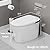 AKNIRL Smart Toilet Auto/Open Close Lid with Booster Pump, Auto Powerful Flush, Heated Seat,Warm Water, Air Dryer, Deodorization, Modern Smart Toilets for Bathrooms, White, Y001ZP
