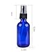 12 Pack,2oz Blue Glass Bottle Bottles with Black Fine Mist Sprayer.Refillable & Reusable.Designed for Essential Oils, Perfumes,Cleaning Products,Aromatherapy.12 Chalk Labels as gift.
