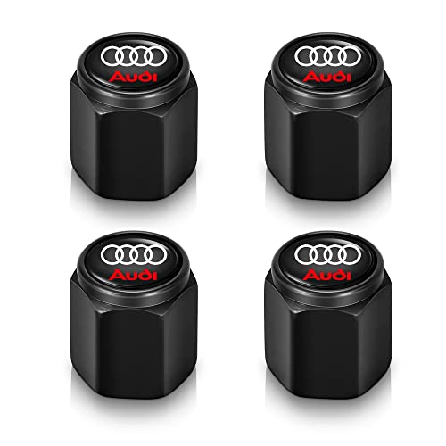 Tire Valve Caps Compatible With Audi R8 Q3 Q5 Q7 S3 S4 S5 S6 S7 Q5 A3 A4 A5 A6 A7 A8 Car Accessories O-Ring Seal Corrosion Resistant Tire Valve Caps 4 Pcs…… #TOP6
