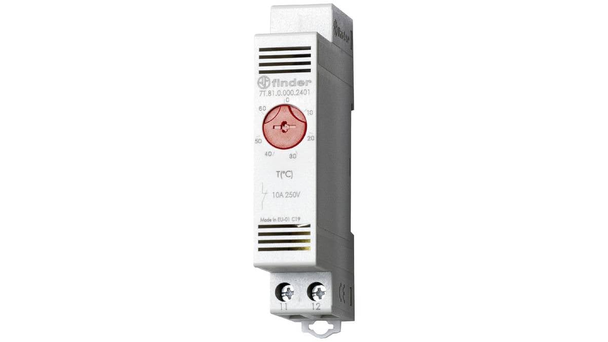 Thermostat Finder 7T.81.0.000.2402 pour armoire électrique 250V AC