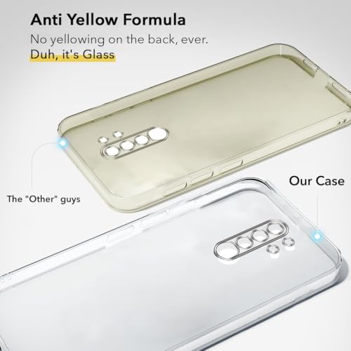 Image of Jkobi Lifetime Anti-Yellow Clear Back Cover Case for Xiaomi Mi Redmi 9 Prime (Sleek Hard Crystal | Shockproof and Camera Protection)