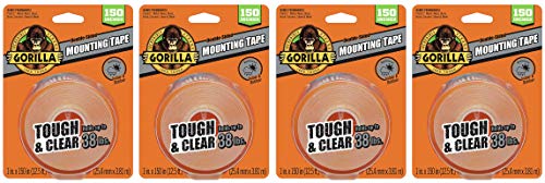 Gorilla Tough & Clear Double Sided XL Mounting Tape, 1