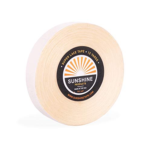 Image of Sunshine Tape | Super Lace Wig Adhesive Tape Roll | Double Sided, Medical Grade | Toupee and Wig Tape (1 /2 inch x 12 YDS, 1 Roll - Full Price)