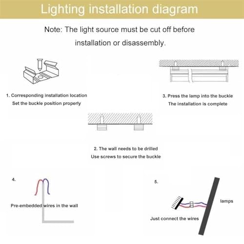 Rambarde escalier anti-chute avec éclairage LED automatique 100cm