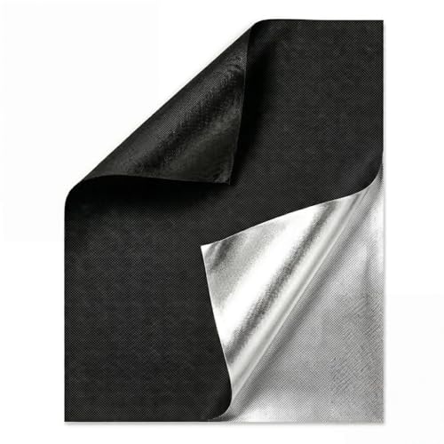 Store Occultant sans Perçage 150x200cm Tissu Isolation Thermique Fenêtre de Toit Voyage Camping Car Protection Solaire Anti UV Revêtement Argenté Noir...
