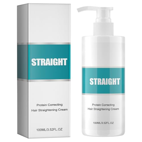 Protein Hair Straightening Cream, Protein Correction Hair Cream for Smooths Frizz Used with Hair...
