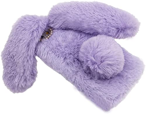 Custodia Coniglietto Kawaii Per Oppo A72/A73/A53 5G - Cover In Pelliccia Morbida Con Orecchie, Bianco - Foto 8