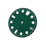 Saharuse Orologio con quadrante Verde Luminoso da 28,5 mm 1 Pezzo, Adatto for quadranti di Movimento NH35 NH36(Gray)