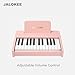 JALOKEE Kids Piano Keyboard, Digital Piano for Kids, Music Educational Instrument Toy, Wood Toy for 3+ Girls and Boys (Pink, 25 Keys)